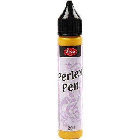 Perły w płynie Viva Decor 28ml, Żółte słoneczne 201